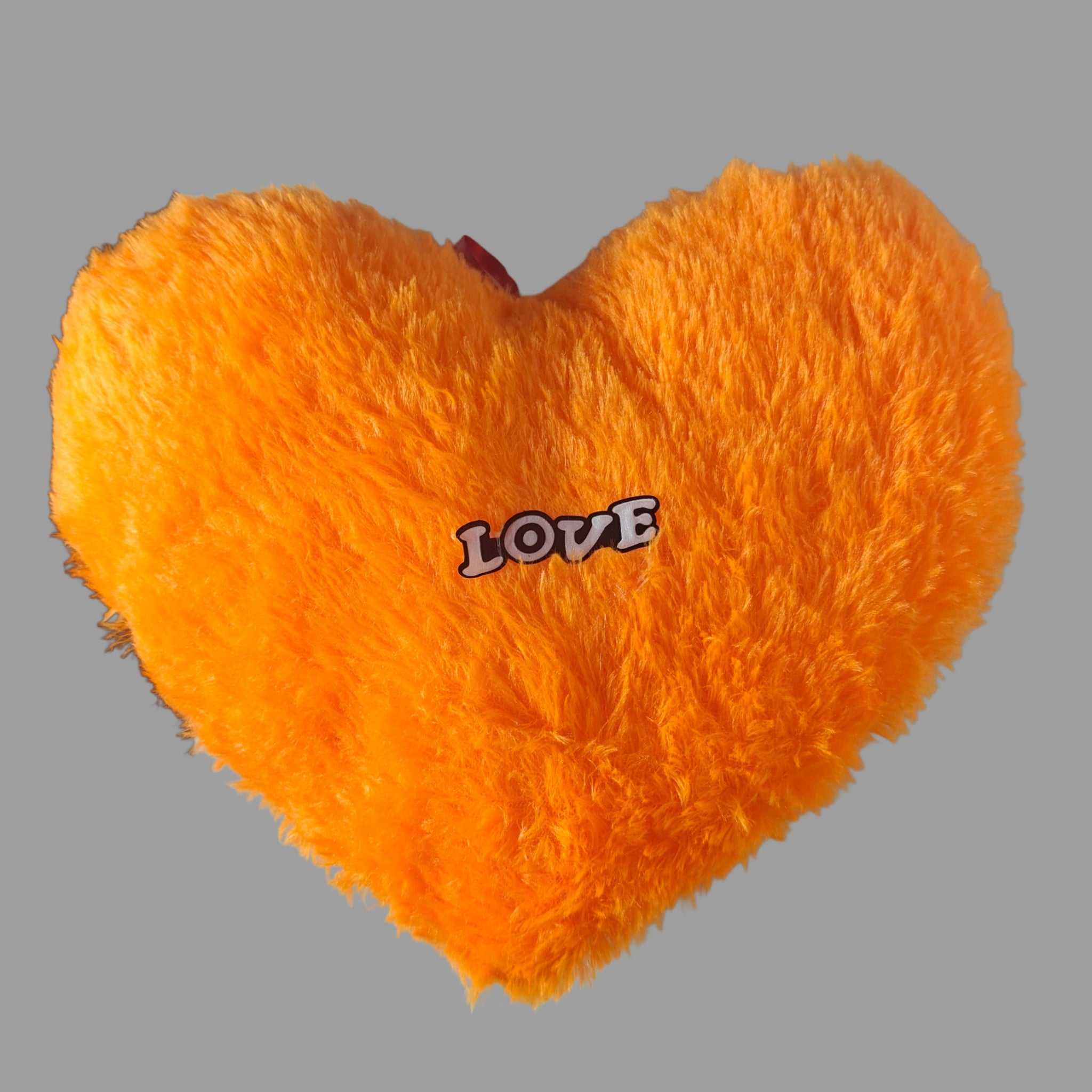 Valentine Special Huggable Love Heart Shape Soft Plush Stuffed Cushion Pillow Toy in Red Color [ 28 CM ]