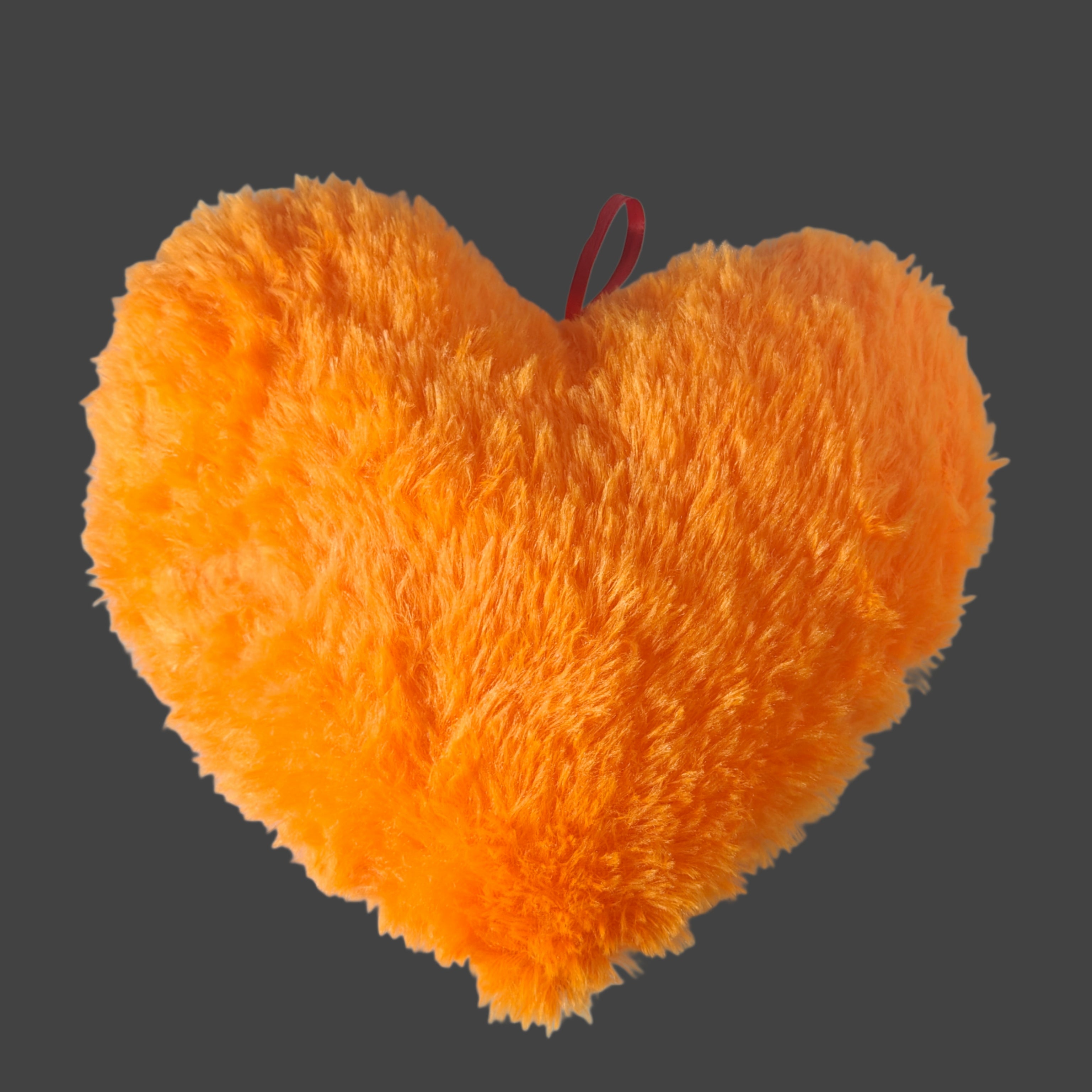 Valentine Special Huggable Love Heart Shape Soft Plush Stuffed Cushion Pillow Toy in Red Color [ 28 CM ]
