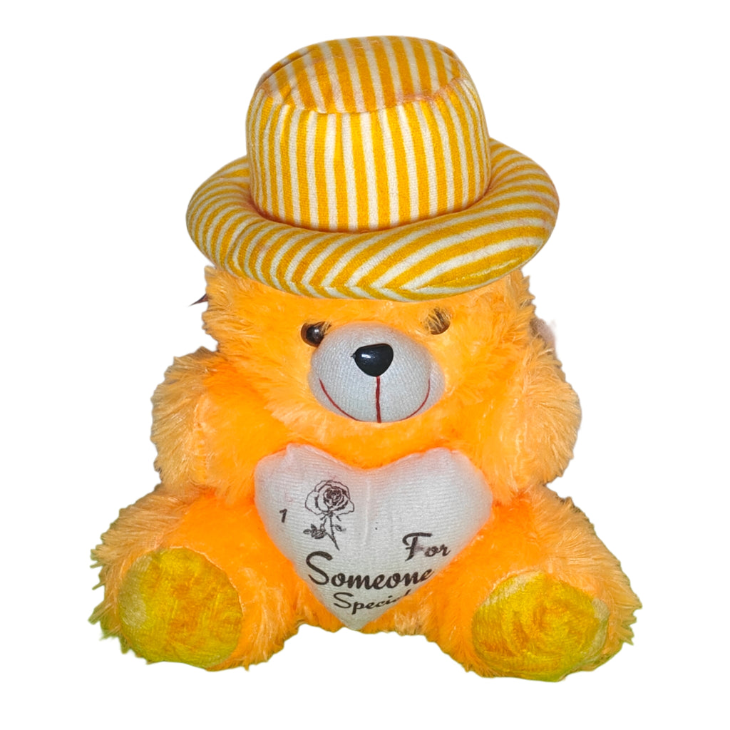 Cap Teddy Bear Stuffed Toy Yellow Teddy Bear for Kids [ 30 CM ]