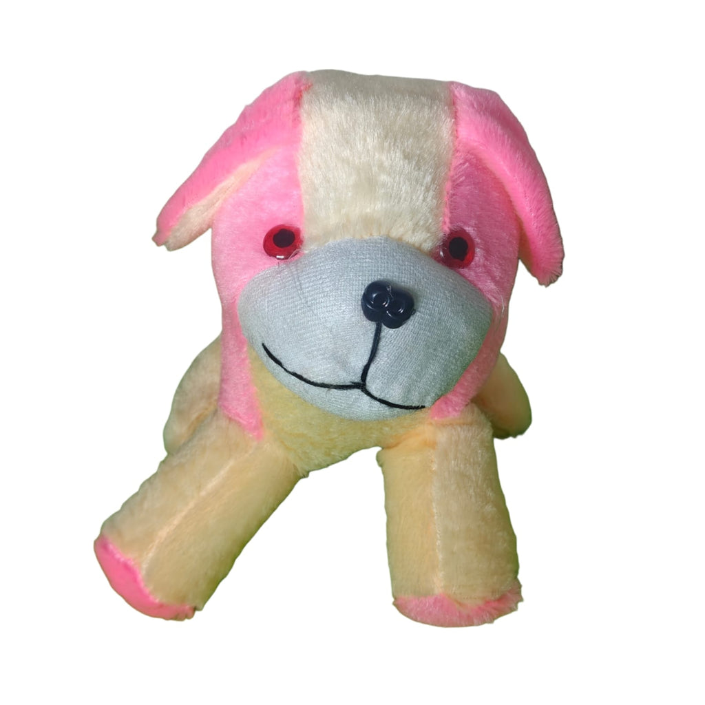 HUG 'n' FEEL SOFT TOYS Long Soft Lovable hugable Cute Giant Teddy Dog Plush & Stuffed Toys (Dog Soft Toys, Pink, Black, Orange) [ 20 CM ]