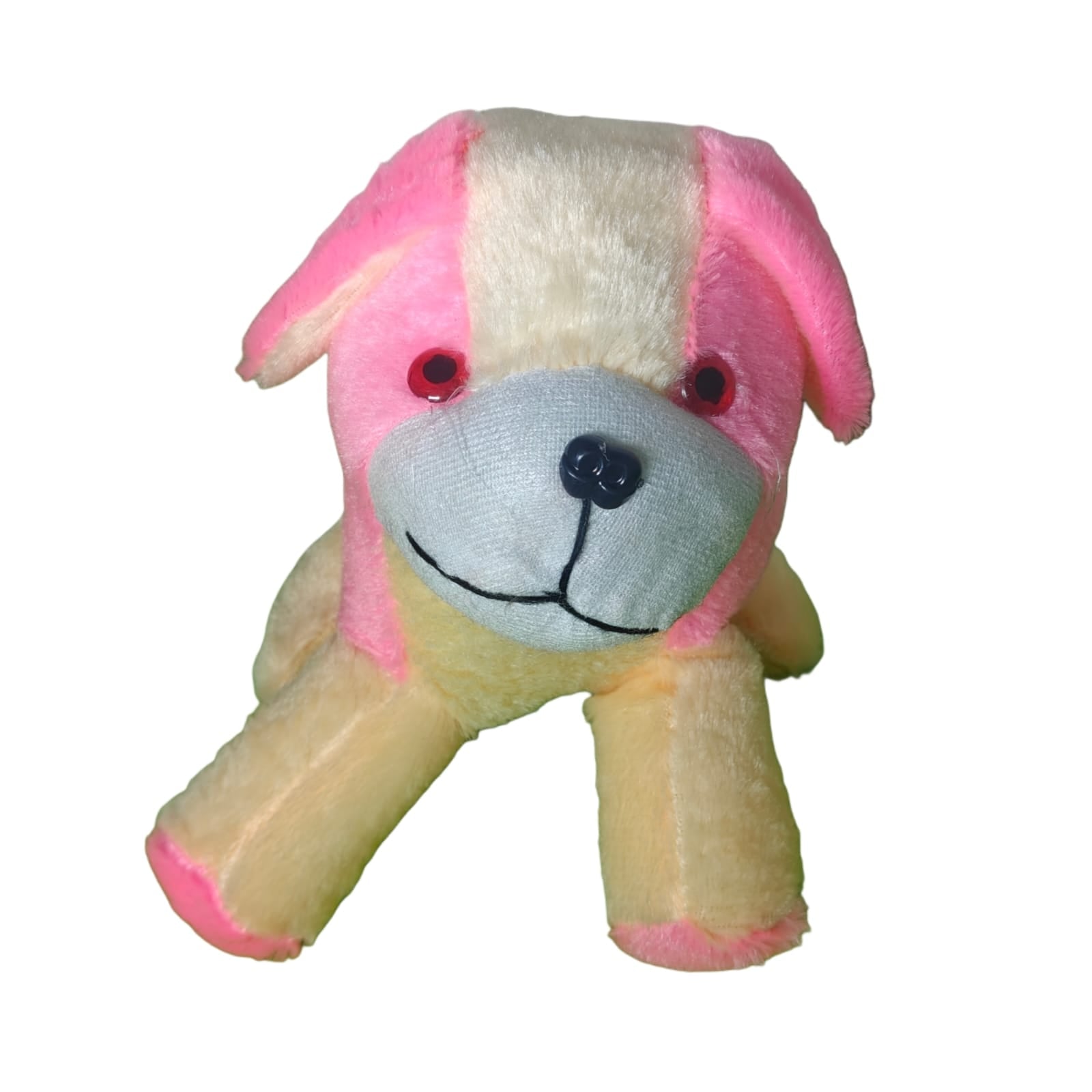 HUG 'n' FEEL SOFT TOYS Long Soft Lovable hugable Cute Giant Teddy Dog Plush & Stuffed Toys (Dog Soft Toys, Pink, Black, Orange) [ 20 CM ]