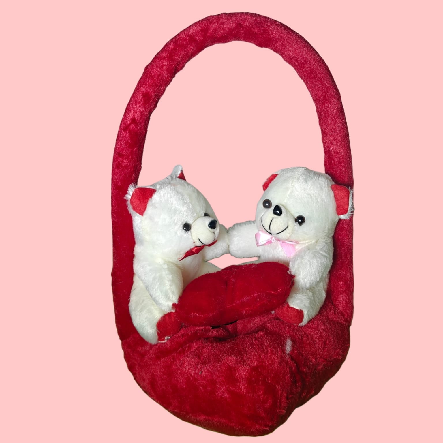Sweetheart Teddy Bear Set with “Love You” “Heart” Heart Teddy Bear | Valentine Day's Gift [ 46 CM ]