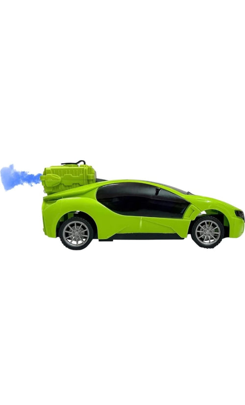 3D Famous RC Car – Remote Control Car with 3D Lightning Lights | High-Speed 2.4GHz Stunt Drift Car for Kids & Adults | LED Glow, Rechargeable (Blue) RED or BLUE