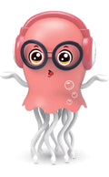 Dancing Jellyfish Toy Bump & Go Musical Light Toy with Headphones and Glasses, Battery Operated