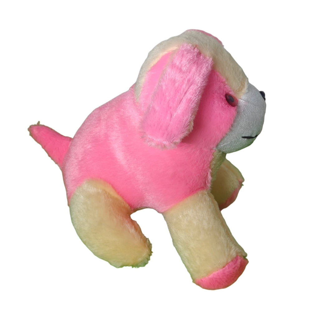 HUG 'n' FEEL SOFT TOYS Long Soft Lovable hugable Cute Giant Teddy Dog Plush & Stuffed Toys (Dog Soft Toys, Pink, Black, Orange) [ 20 CM ]