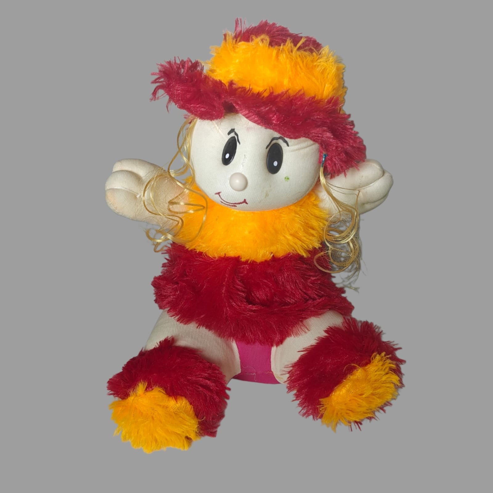 Soft Doll for Girl Colour Orange, Red girl toys , Doll for girl || orange doll [ 28 CM ]