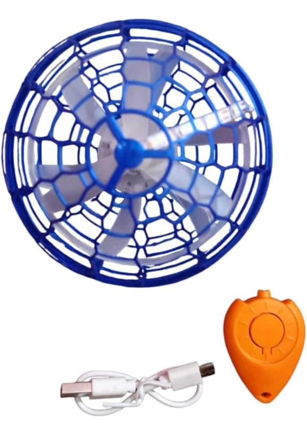 Flying Toys Flying Sensor Spinner Orb Ball Toy USB Rechargeable Built-in RBG Light 360° Rotating Magic Controller for Boys Girls Kids Indoor and Outdoor Games RED or  BLUE