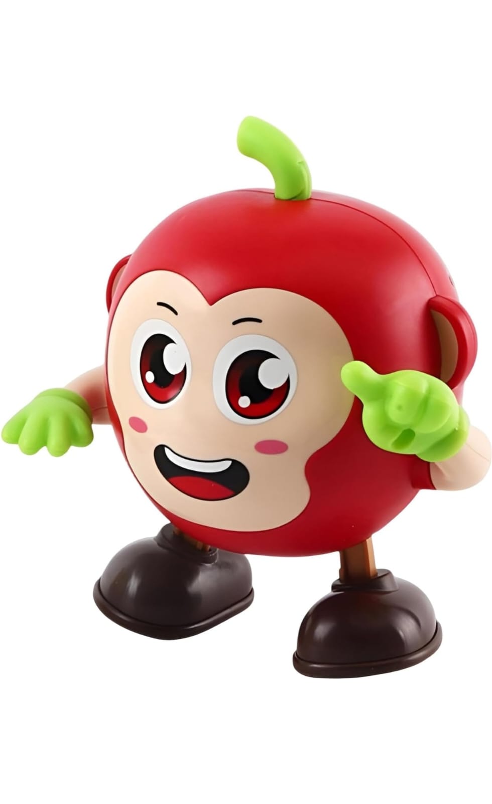 Kids Musical Dancing Apple Robot Toy with Lights & Sounds, Learning Toy for Toddlers Age 3 to 8 Years (Batteries Not Included) And Red Colour