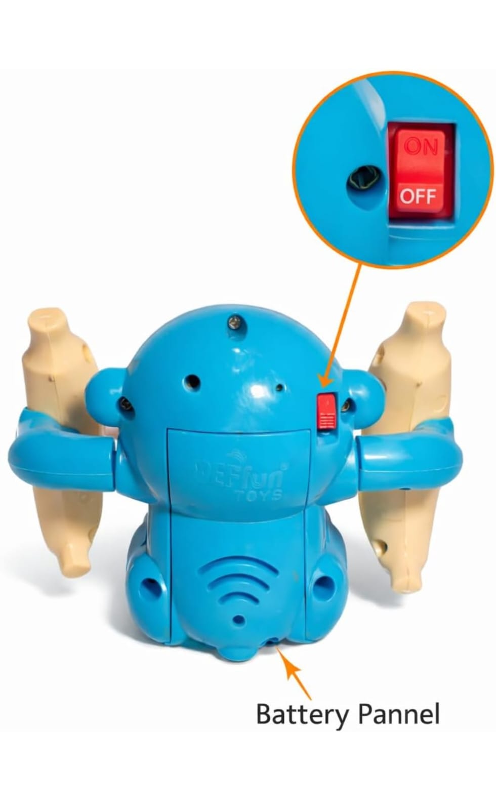 Monkey Toys with Voice Activate Induction Cartoon Tumbling Banana Monkey with Light anf Music Toys for Children Touch Sensor Electric - Mix Colors