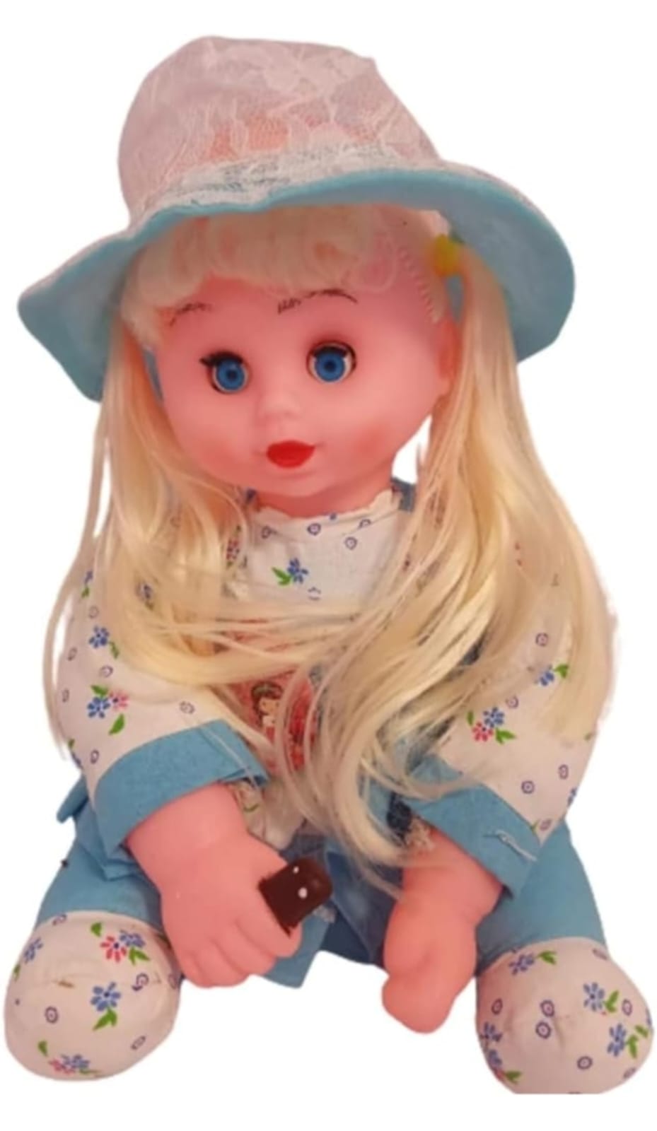Doll with Foldable Hands, Makeup Set, Clothes & Beauty Accessories, Multicolor Educational Pretend Play Toy for Kids