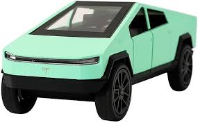 Tesla Cybertruck Toy Car with LED Lights – 1:24 Scale Die-Cast Model,  and Black Colour, Realistic Design, Pull Back Action, Sound & Light Features for Kids and Collectors