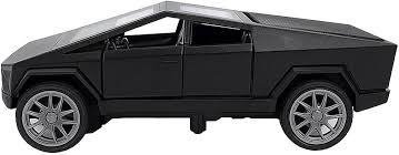 Tesla Cybertruck Toy Car with LED Lights – 1:24 Scale Die-Cast Model,  and Black Colour, Realistic Design, Pull Back Action, Sound & Light Features for Kids and Collectors