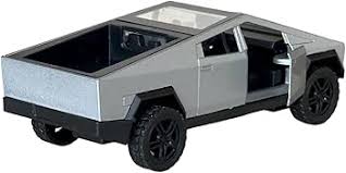 Tesla Cybertruck Toy Car with LED Lights – 1:24 Scale Die-Cast Model,  and Black Colour, Realistic Design, Pull Back Action, Sound & Light Features for Kids and Collectors
