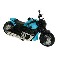 Battery Operated Toy Motorcycle Motor Lights Sounds Blue red sky